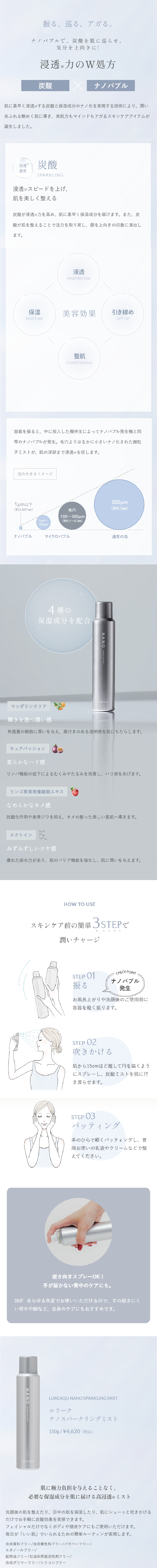 ナノスパークリングミスト