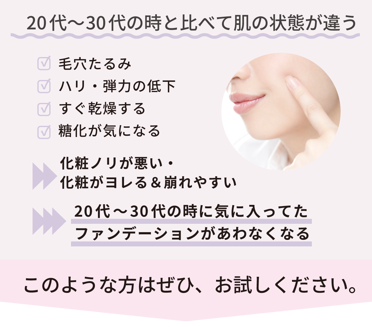 40歳以上におすすめのファンデーション・シンクロスリーセラムファンデーション